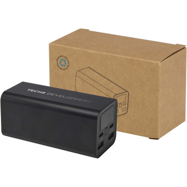 Logo trade promotional giveaway photo of: Acamar 20.000 mAh 70W recycled aluminium laptop power bank